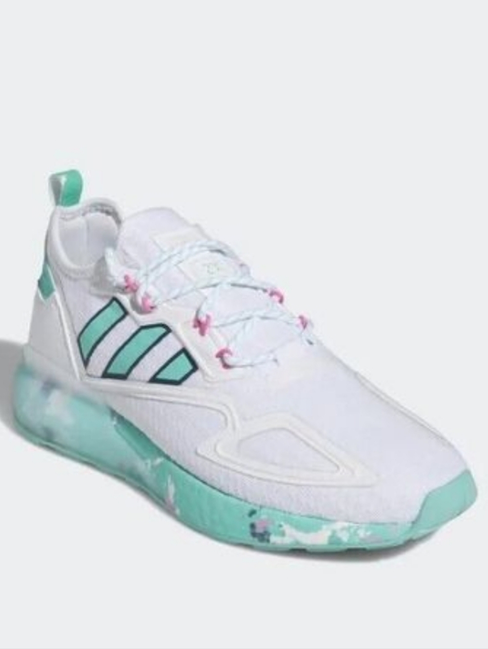 Adidas Originals ZX C Boost 'White Active Mint' Men's Athletic Shoes GX5373 8.5